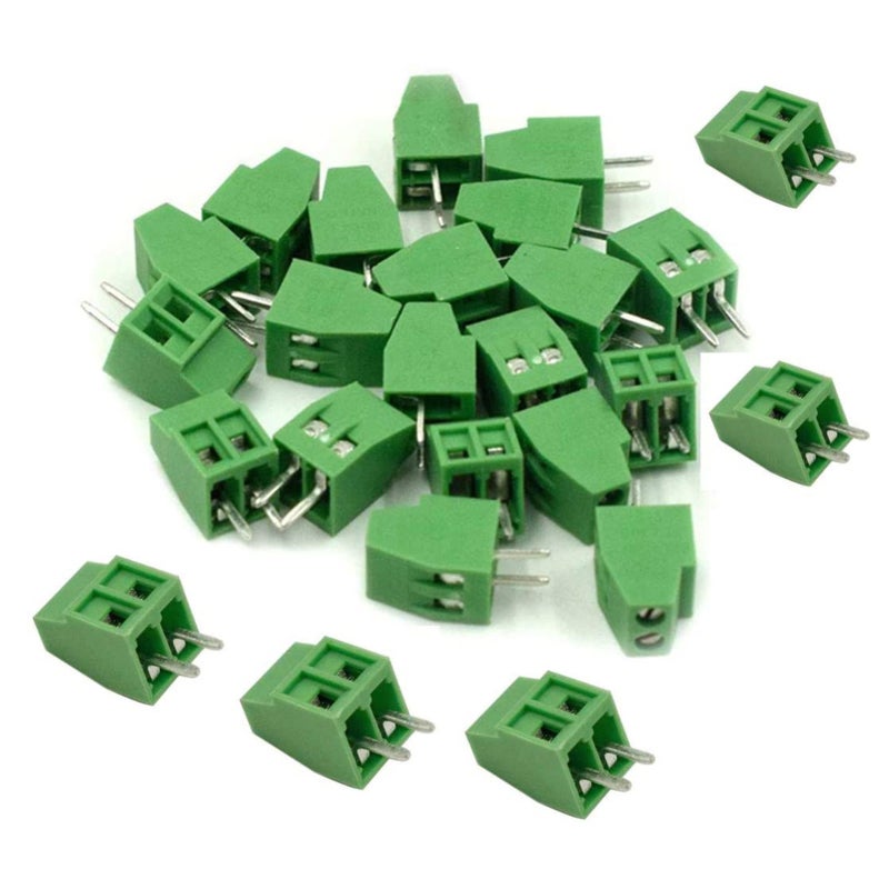Terminal Blocks: 50Pcs 2.54mm Pitch, Accommodates 26-18 AWG Wires - 150 Vac 6 Amps Rating Screw Terminal for Electrical Projects - Image 4
