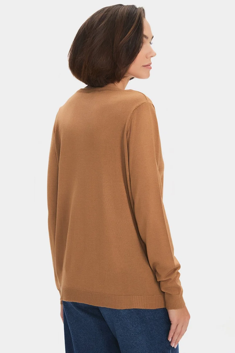 جون Women's Exclusive V Neck Viscose Blend Knitwear Sweater