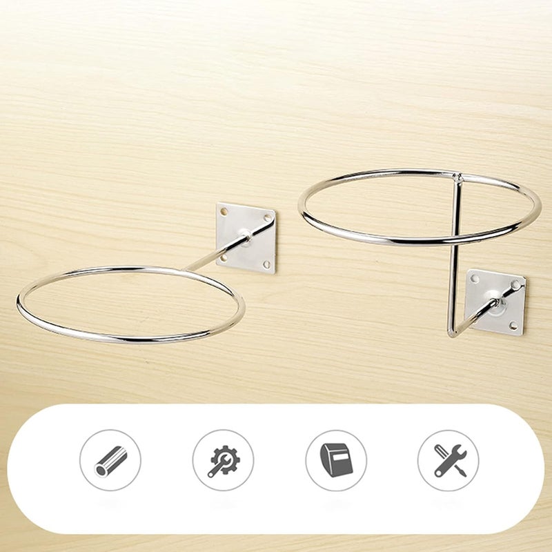 klarako Multifunction Wall Mounted Basketball Soccer Football Volleyball Exercise Ball Holders Stand Store Display Hat Rack Storage Organizer Shelves Bracket Ball Holder - Image 3