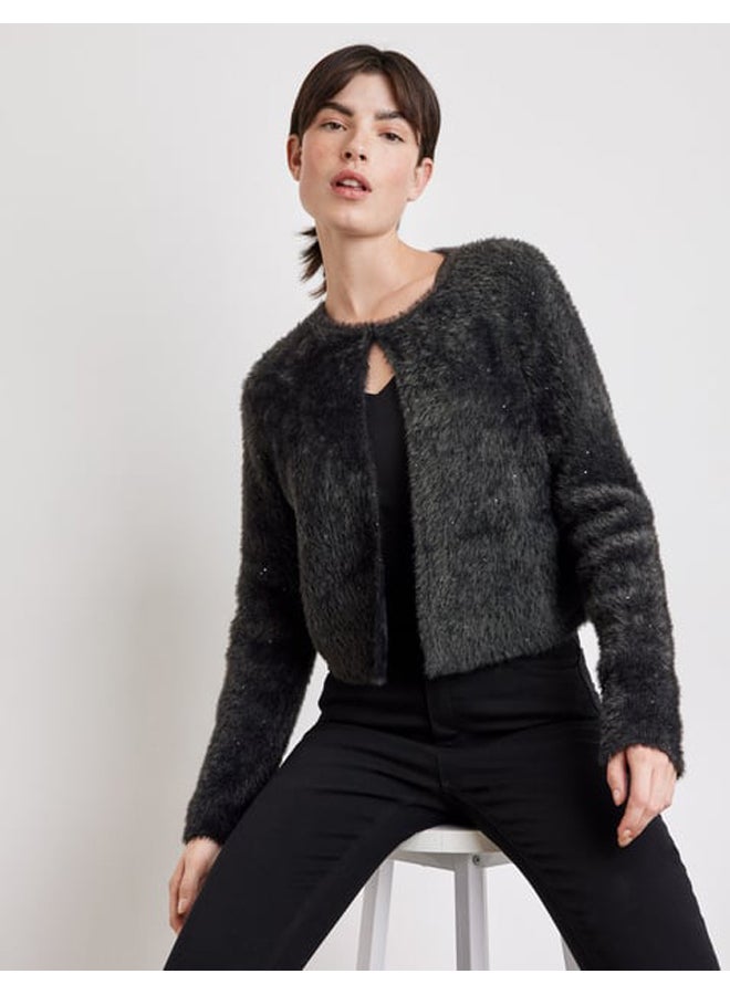 GERRY WEBER Fluffy cardigan with glitter sequins - Image 3