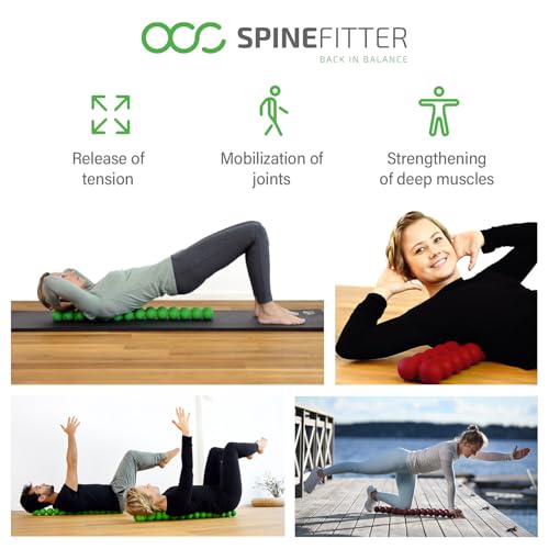 SISSEL SPINEFITTER by SISSEL Green Massager for Back Balance Back Trainer relieves Tension and blockages Ideal for Pilates and Yoga to Relax The Spine for Home Practice - Image 3
