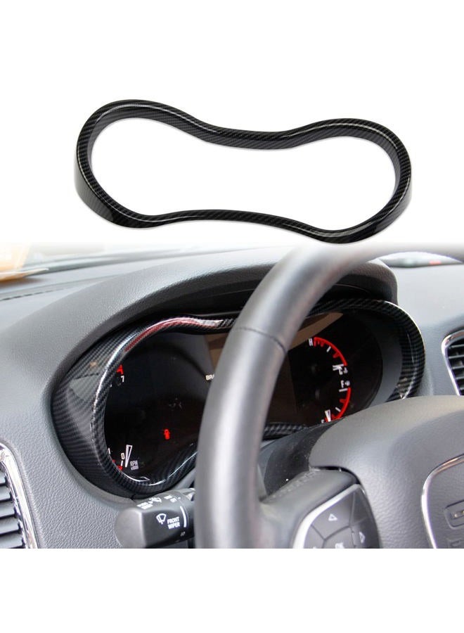 crosselec Carbon Fiber Dashboard Meter Panel Frame Cover Trim Interior Decoration Accessories for Dodge Durango (2014-2020) - Image 1