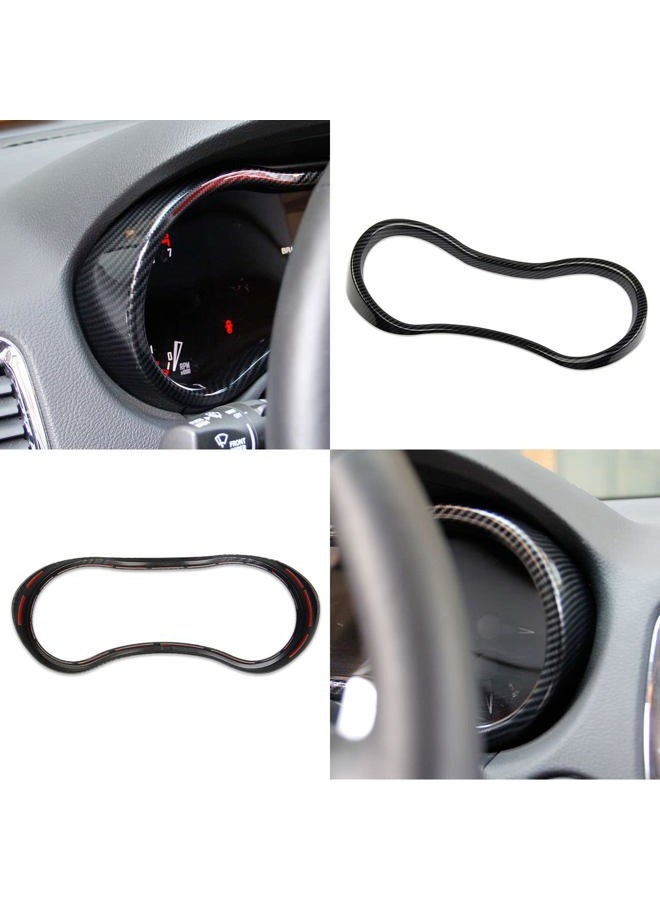 crosselec Carbon Fiber Dashboard Meter Panel Frame Cover Trim Interior Decoration Accessories for Dodge Durango (2014-2020) - Image 5