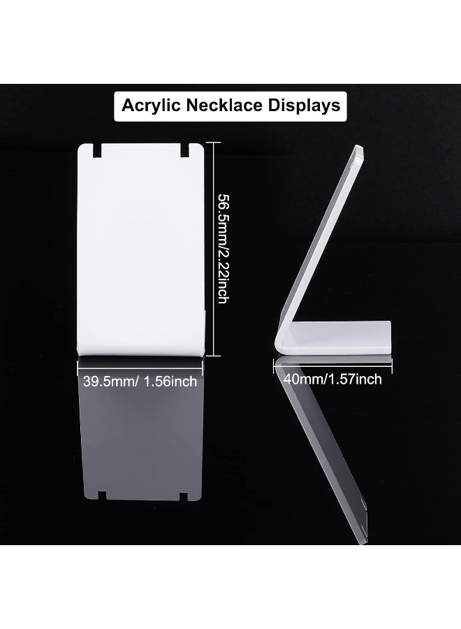 TPGP 10Pcs Acrylic L Shape Necklace Display Stand - Image 2