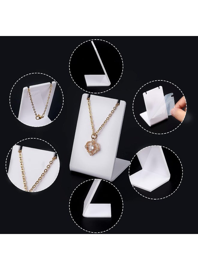 TPGP 10Pcs Acrylic L Shape Necklace Display Stand - Image 3