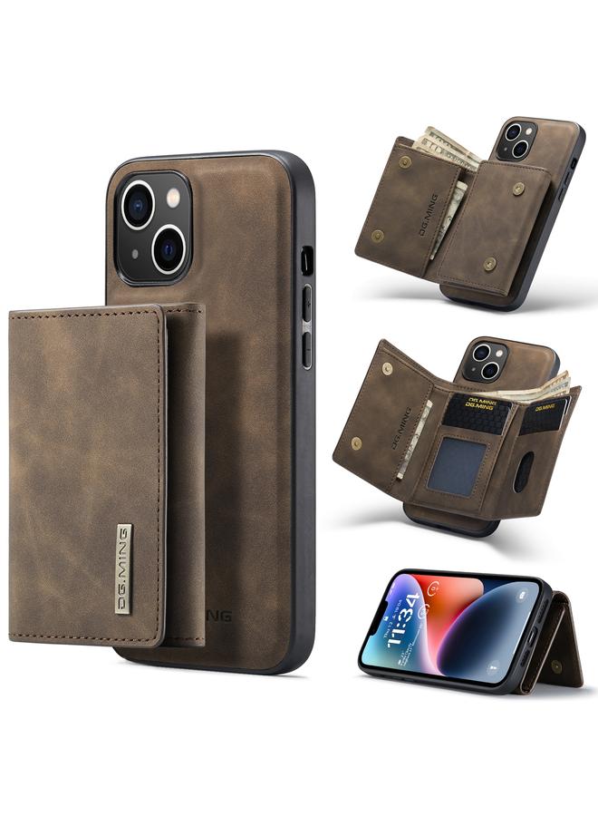 Dg Ming Case For iPhone 14 Plus M1 Series 3-Fold Multi Card Wallet Leather Case - Image 1