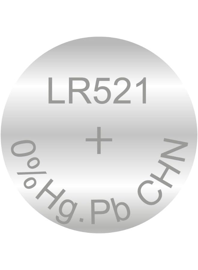 بيستون بطارية ليثيوم دائرية LR521 AG0/379 1.5 فولت، بطارية زر طويلة الأمد للساعات والآلات الحاسبة والألعاب والأجهزة الإلكترونية الصغيرة (عبوة من 10) - Image 3