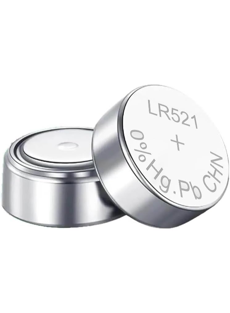 بيستون بطارية ليثيوم دائرية LR521 AG0/379 1.5 فولت، بطارية زر طويلة الأمد للساعات والآلات الحاسبة والألعاب والأجهزة الإلكترونية الصغيرة (عبوة من 10) - Image 2