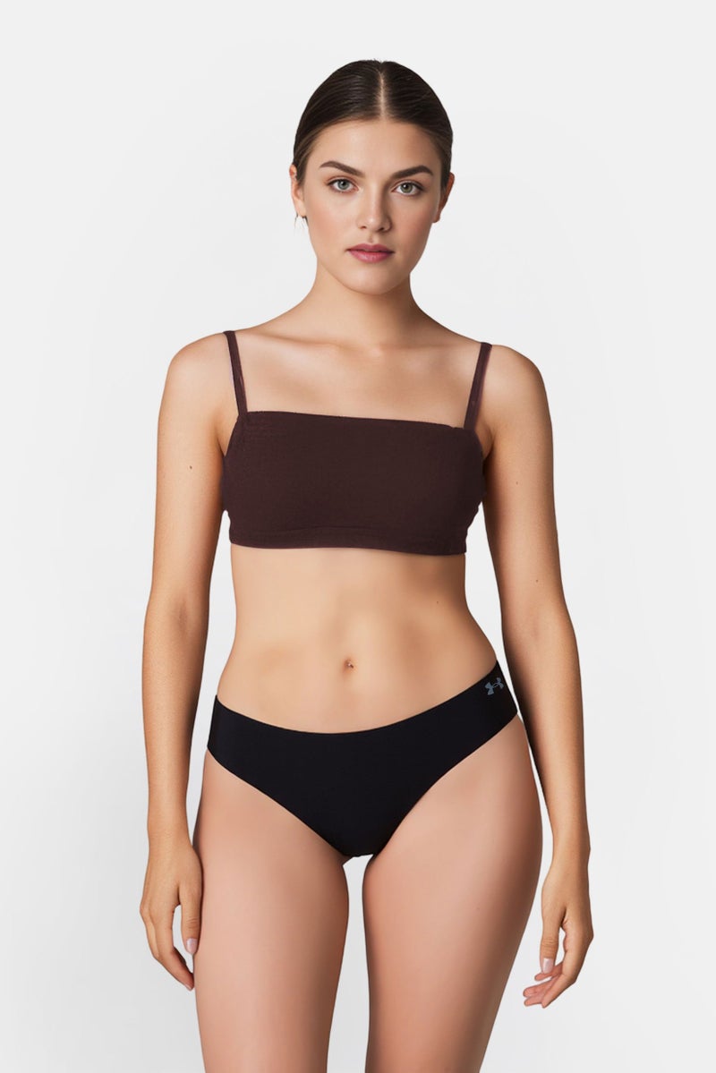 UNDER ARMOUR سراويل داخلية نسائية 3 قطع بشعار العلامة التجارية، متعددة الألوان - Image 1