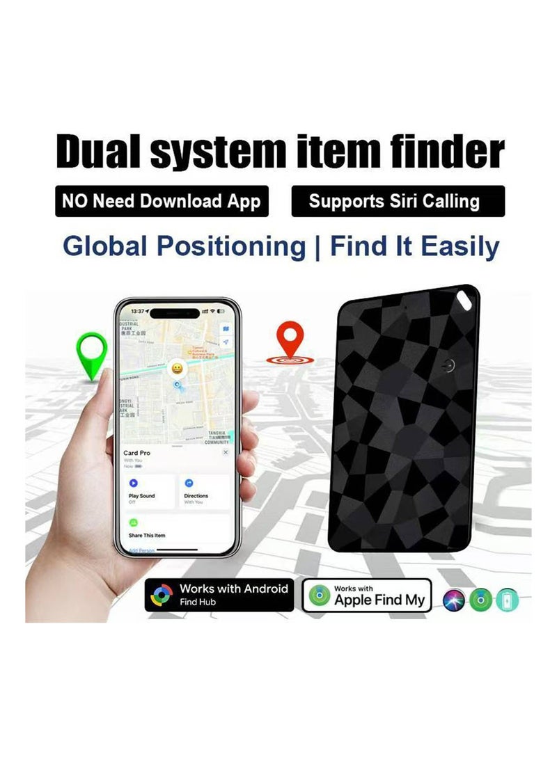 Smart Wallet Finder Card Apple Find My and Android dual system GPS Wireless Charging Locator Item purse Tracker Luggage Tags Phone Passports anti-lost tracking device - Image 2