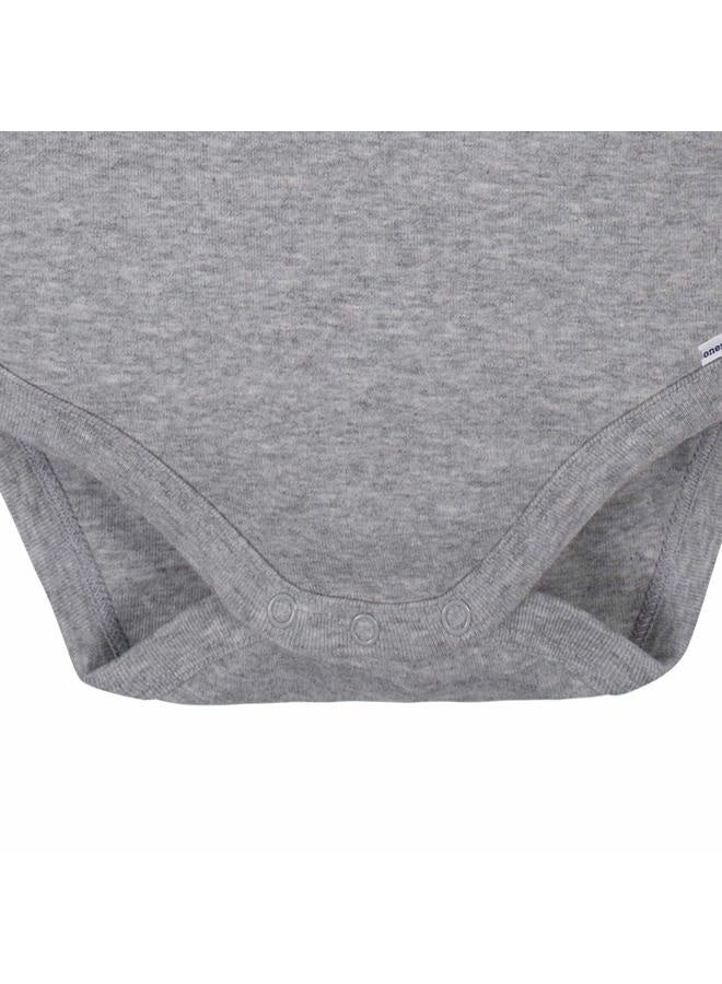 Gerber Baby Boys 2-pack Long Sleeve Turtleneck Onesies Bodysuits Footie, Gray, 6 Months US, Gray, 6 Months - Image 4