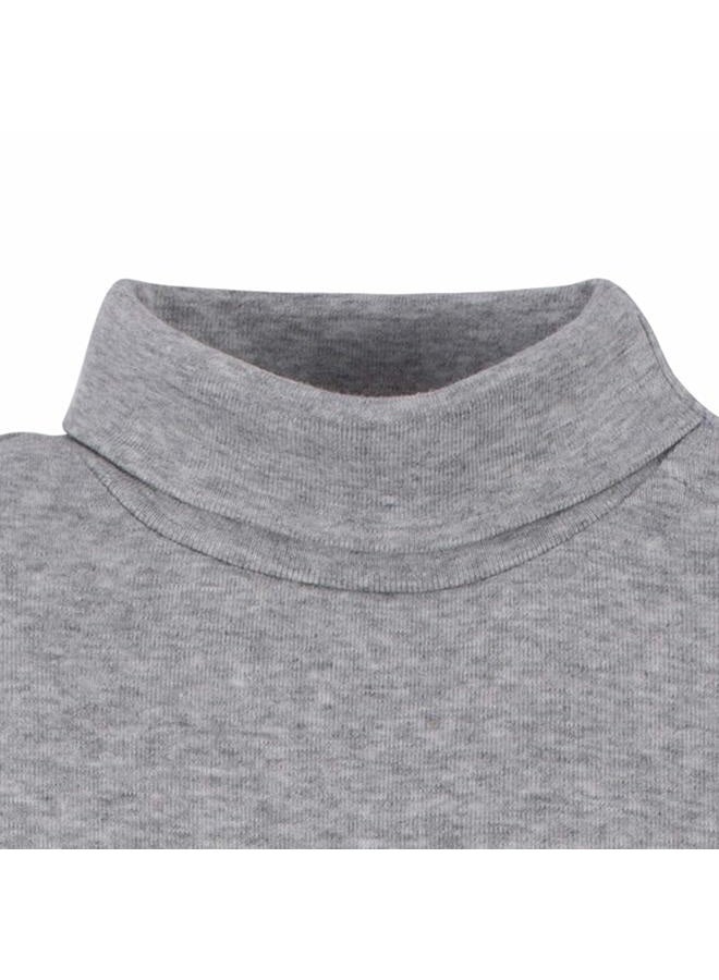 Gerber Baby Boys 2-pack Long Sleeve Turtleneck Onesies Bodysuits Footie, Gray, 6 Months US, Gray, 6 Months - Image 5