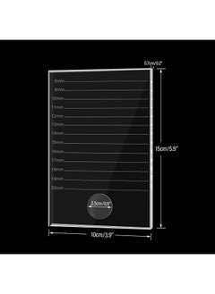 g2plus Crystal Glass False Lashes Adhesive Glue Pallet Holder For Eyelash Extensions 5.9'' X 3.9'' X 0.2''  - Image 3