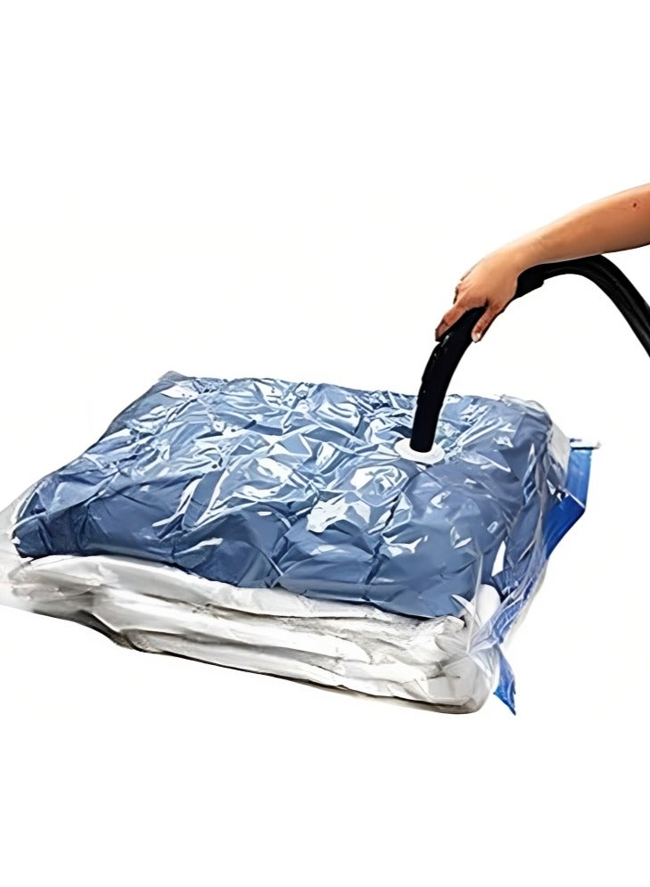 كيس بطانيات مضغوطة موفرة للمساحة، 80x100 سم - شفاف - Image 2