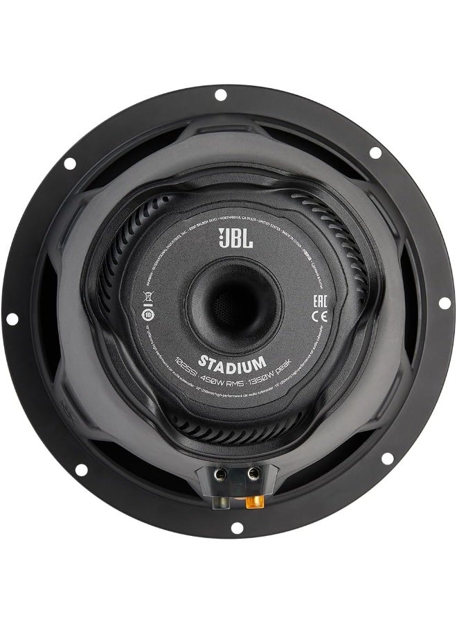 JBL JBL Stadium 102SSI - 10" (250mm) high-performance car audio subwoofers, 450W RMS, 1350W peak, Sensitivity (@ 2.83V): 91dB, Frequency Response: 30Hz – 175Hz, Impedance: 2 or 4 ohms  - Image 4
