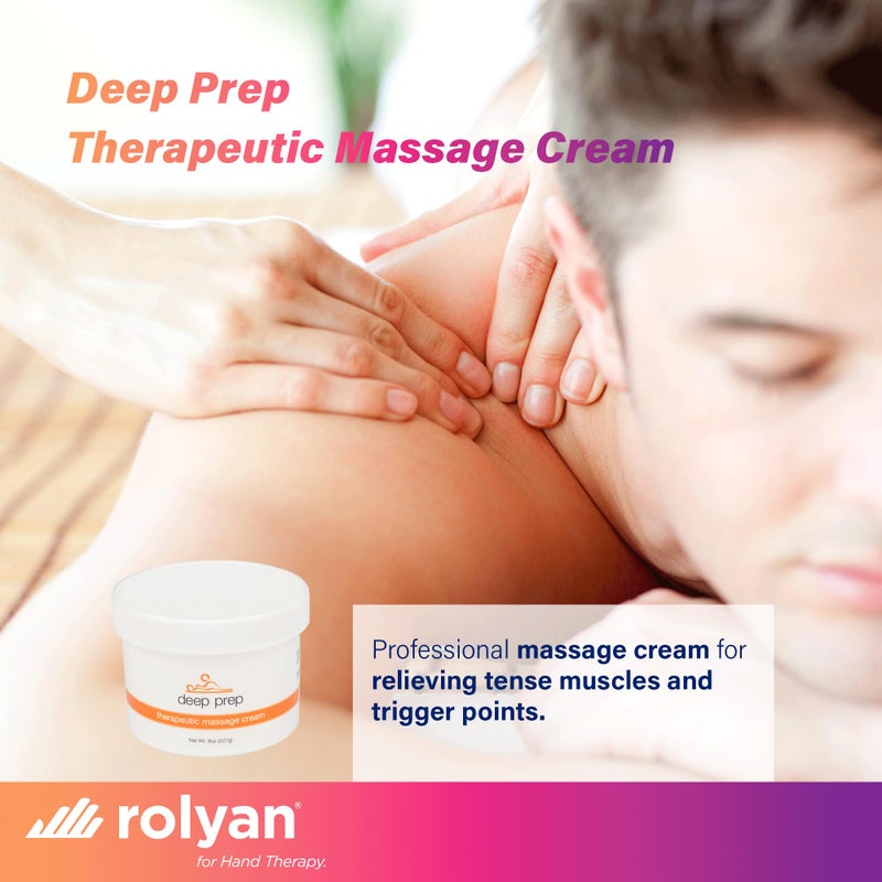 Sammons Preston Deep Prep Therapeutic Massage Cream, 8 oz, Non-Greasy Lotion for Massage Therapy, Professional-Grade Massage Cream with Essential Oils, Nut-Free Formula, Ideal for Deep Tissue Use - Image 2