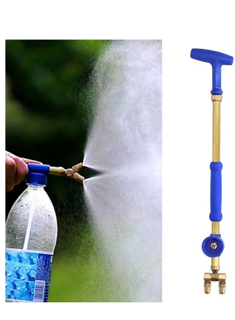 Generic Telescopic Copper Sprayer – Non-Slip Handle, Adjustable Nozzle, Dual Spray Head, Fits 1.25L+ Bottles, for Garden/Lawn/Farm Irrigation  - Image 2