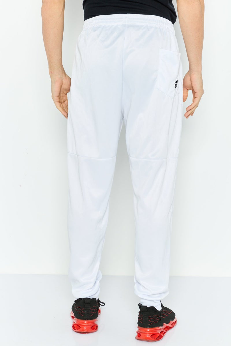 Rocawear Men Regular Fit Embroidered Logo Sweatpants, White - Image 4