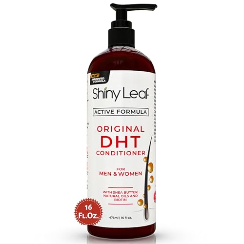 Shiny Leaf DHT Blocker Conditioner with Rosemary Leaf Oil for Hair Growth, Softer & Smoother Hair, Paraben & Sulfate Free, 16 oz - Image 1