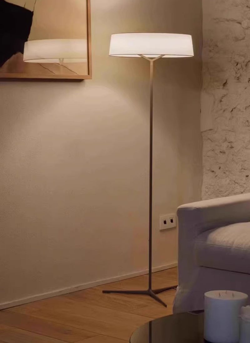 Onelight High-Grade Bedroom Living Room Atmosphere Light LED Floor Lamp, Cotton Lampshade, Push-Button Switch, Suitable for Living Room/Bedroom/Study Room 40W  - Image 1