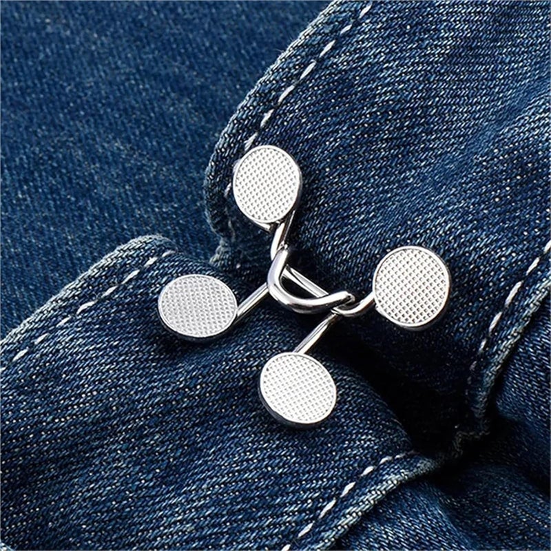 Pant Waist Tightener Pant Waist Tightener 18Sets Metal Jeans Button Snaps Adjustable Pants Pins Clips Reduce Buttons Clothing Buckles(Large Bronze (27mm)) - Image 5