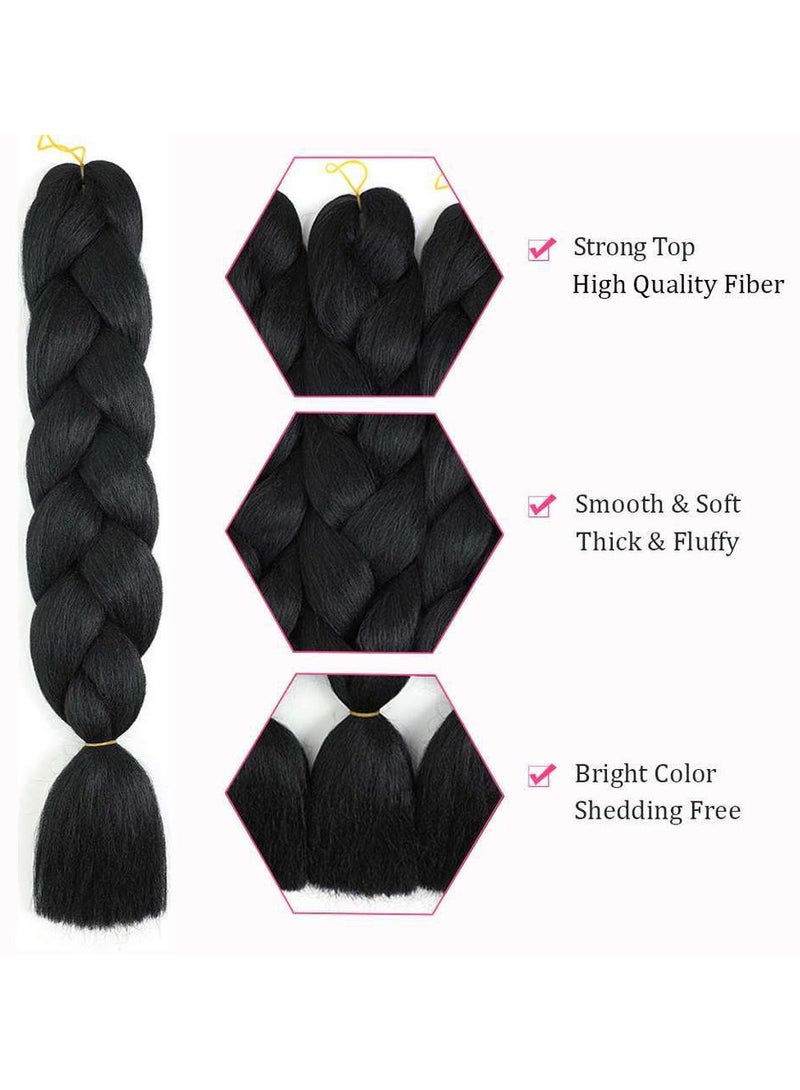 3 Piece Braided Hair Wig African Braids Hair Extension Set - Image 3
