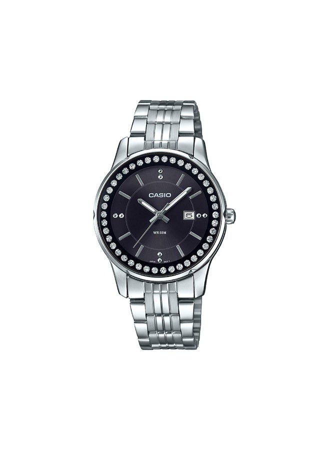 Casio Womens Quartz Watch, Analog Display and Stainless Steel Strap LTP-1358D-1AVDF - Image 1