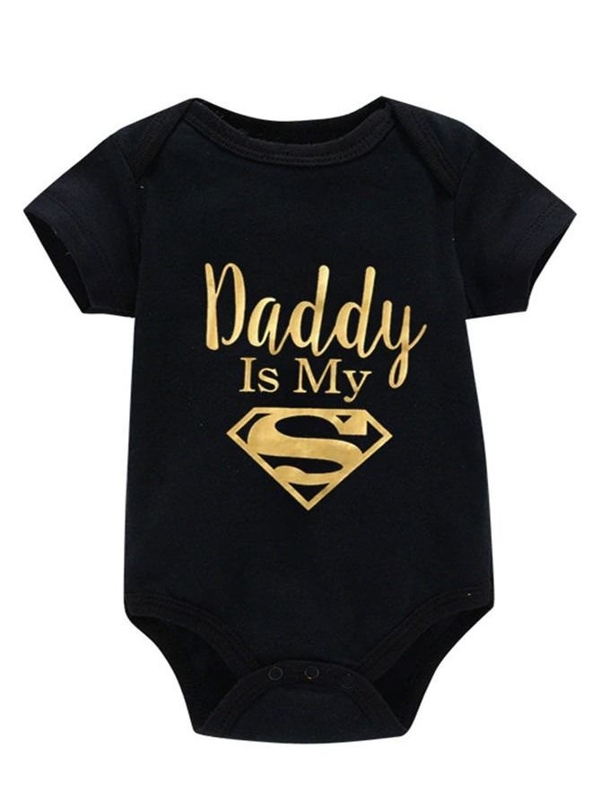 We Happy Daddy is my Super Baby Bodysuit Cute Romper Birthday Costume Dress  - Image 2