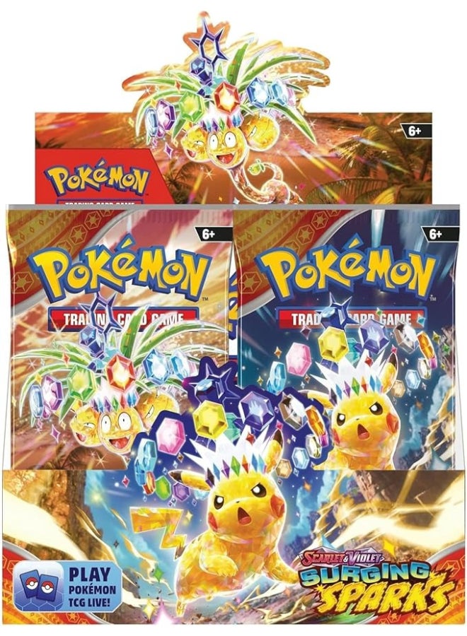 Pokemon Pokémon TCG Scarlet & Violet—Surging Sparks Booster Pack, 10 Trading Cards, Random Assorted Pack Artwork, Collectible Card Game Expansion - Image 2
