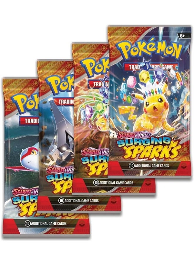 Pokemon Pokémon TCG Scarlet & Violet—Surging Sparks Booster Pack, 10 Trading Cards, Random Assorted Pack Artwork, Collectible Card Game Expansion - Image 1
