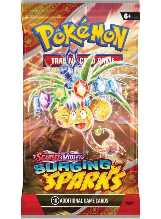 Pokemon Pokémon TCG Scarlet & Violet—Surging Sparks Booster Pack, 10 Trading Cards, Random Assorted Pack Artwork, Collectible Card Game Expansion - Image 4