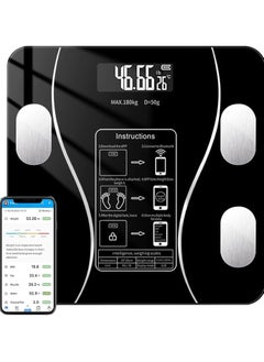 Digital Personal Scale 180kg Smart Body Weight Scale with Bluetooth and APP Body Composition Monitor