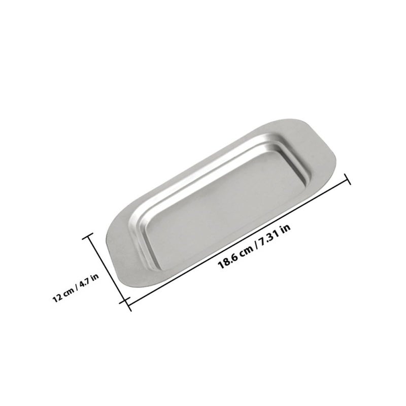 Stainless Steel Butter Dish With Lid Kitchen Countertop Storage And Serving Tray - Image 3