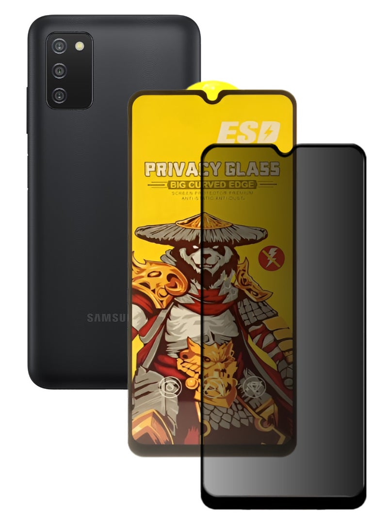 ESD Tempered Dustproof Privacy Glass Screen Protector Compatible For Samsung Galaxy A03s - Image 1