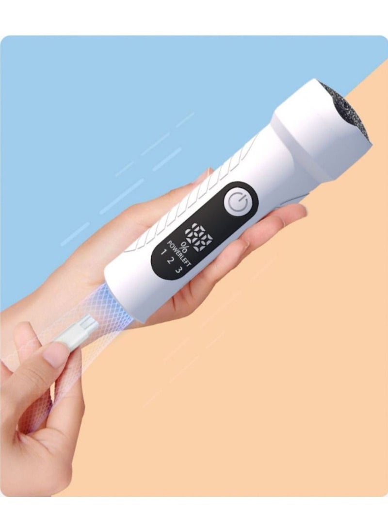Elaimei Electric Callus Remover For Feet：Pedicure Tools With 3 Rollers, Professional Pedicure Tools Kit For Powerful Pedi Feet Care Vac, Foot File Care - Perfect For Hard, Cracked, Dry, Dead Skin (Usb Cable)  - Image 2