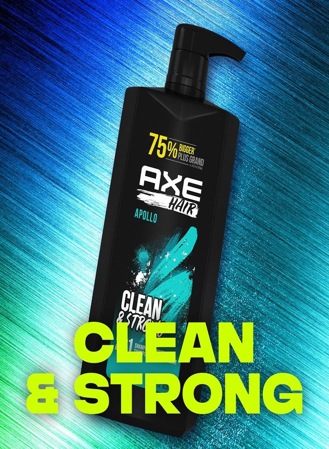 AXE Wash & Care 2-in-1 Shampoo & Conditioner Apollo Wash & Care 4 Count for Clean & Strong Hair Sage & Cedarwood 100% Recycled Bottle 28 oz - Image 4