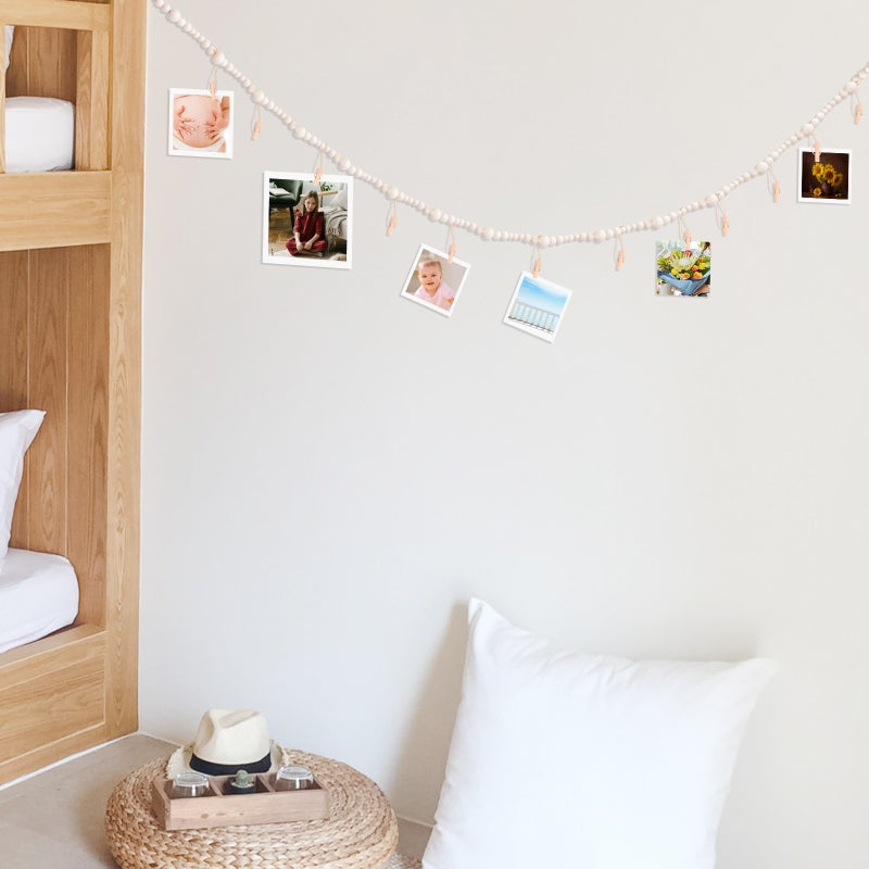 2pcs Beads Garland with Clips Photo Card Display Clip Wall Photo Display Holder - Image 3
