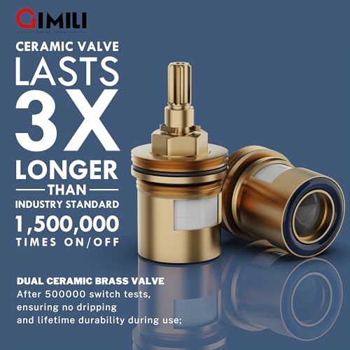 GIMILI Brushed Gold Pot Filler Faucet Wall Mount Kitchen Faucets Over Stove Faucet Folding Faucet with Double Joint Swing Arms - Image 4