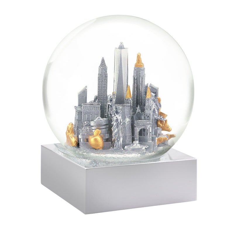CoolSnowGlobes New York City Silver Cool Snow Globe - Image 1