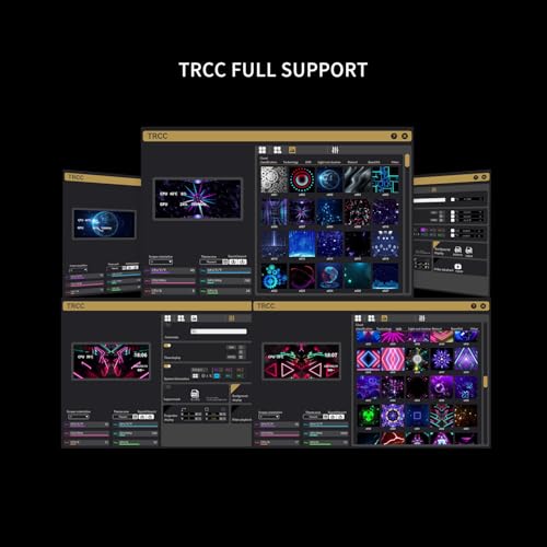 Thermalright Trofeo Vision LCD White Edition Case Sub-Display Features a 6.86-inch Full-Color LCD Screen (1280x480 Resolution) with Magnetic Panel Design. Supports DIY Dynamic/Static Images (White). - Image 3
