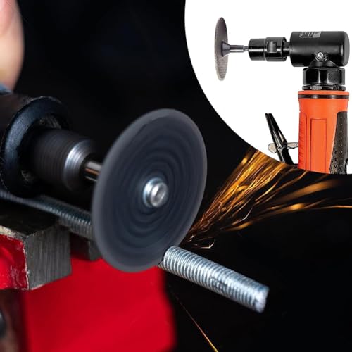 EMVANV 6pcs/Set Cut Off Wheel Set for Die Grinder, Round Hole Cut Off Wheel Metal Cutting Disc with 1/4 Stem Mounting Mandrel, Die Grinder Rotary Tool for Drill Attachment Cutter Discs - Image 2