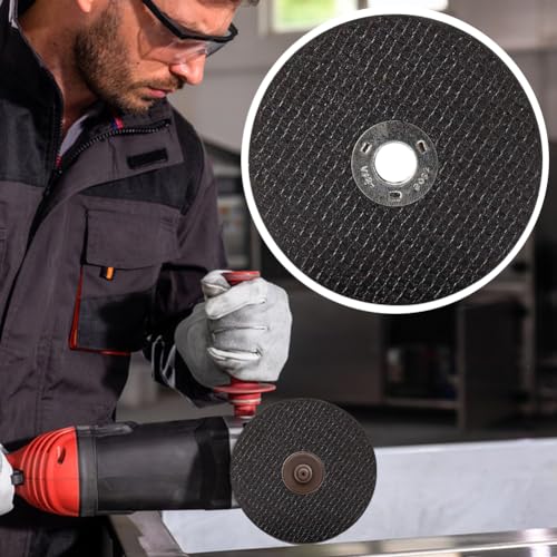 EMVANV 6pcs/Set Cut Off Wheel Set for Die Grinder, Round Hole Cut Off Wheel Metal Cutting Disc with 1/4 Stem Mounting Mandrel, Die Grinder Rotary Tool for Drill Attachment Cutter Discs - Image 4