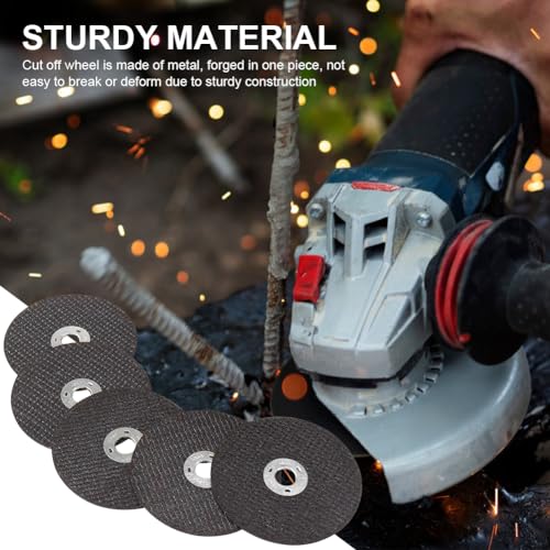 EMVANV 6pcs/Set Cut Off Wheel Set for Die Grinder, Round Hole Cut Off Wheel Metal Cutting Disc with 1/4 Stem Mounting Mandrel, Die Grinder Rotary Tool for Drill Attachment Cutter Discs - Image 5