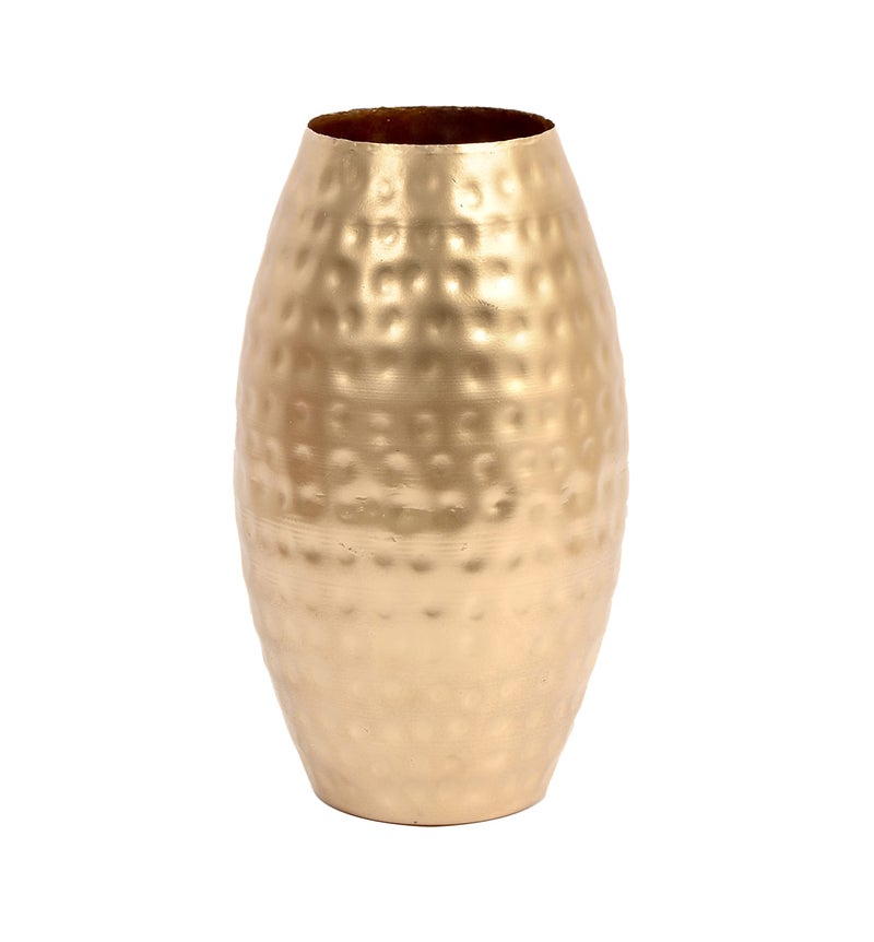 Skywalk Hand Crafted Metal Flower Vase for Home Decoration - 8 Inch - Image 3