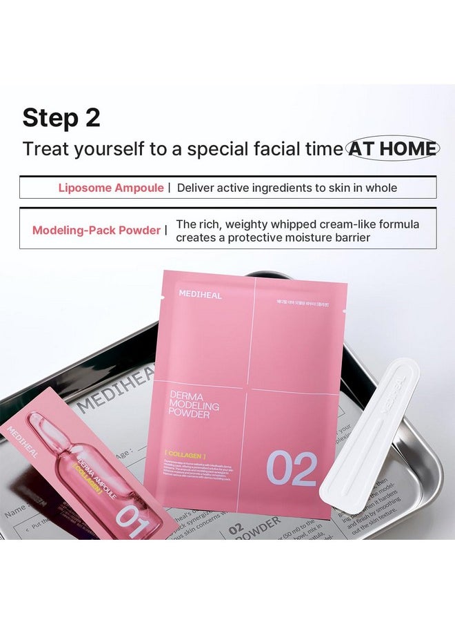 MEDIHEAL Mediheal Derma Modeling Pack (Collagen) - Filling Elasticity For Glow Skin - Easy DIY Home Spa Kits, Hydrating Icy Jelly Mask For Skin Refreshment  - Image 5