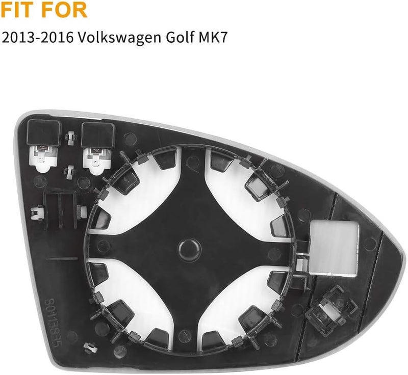 Wivplex Wide Angle Heated Side Mirror Glass for Volkswagen Golf MK7 - Image 3