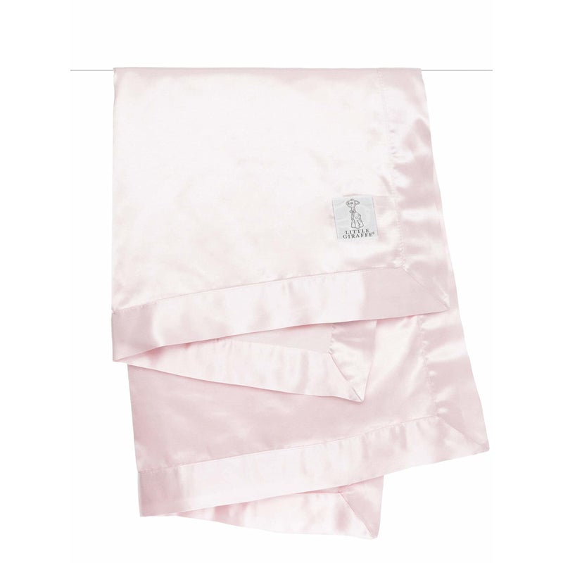 Little Giraffe Baby Blanket - Velvet Soft Blanket with Satin Trim - Baby Stroller Blanket - Newborn Baby Essentials & Baby Gifts - 29x35" - Pink - Image 2