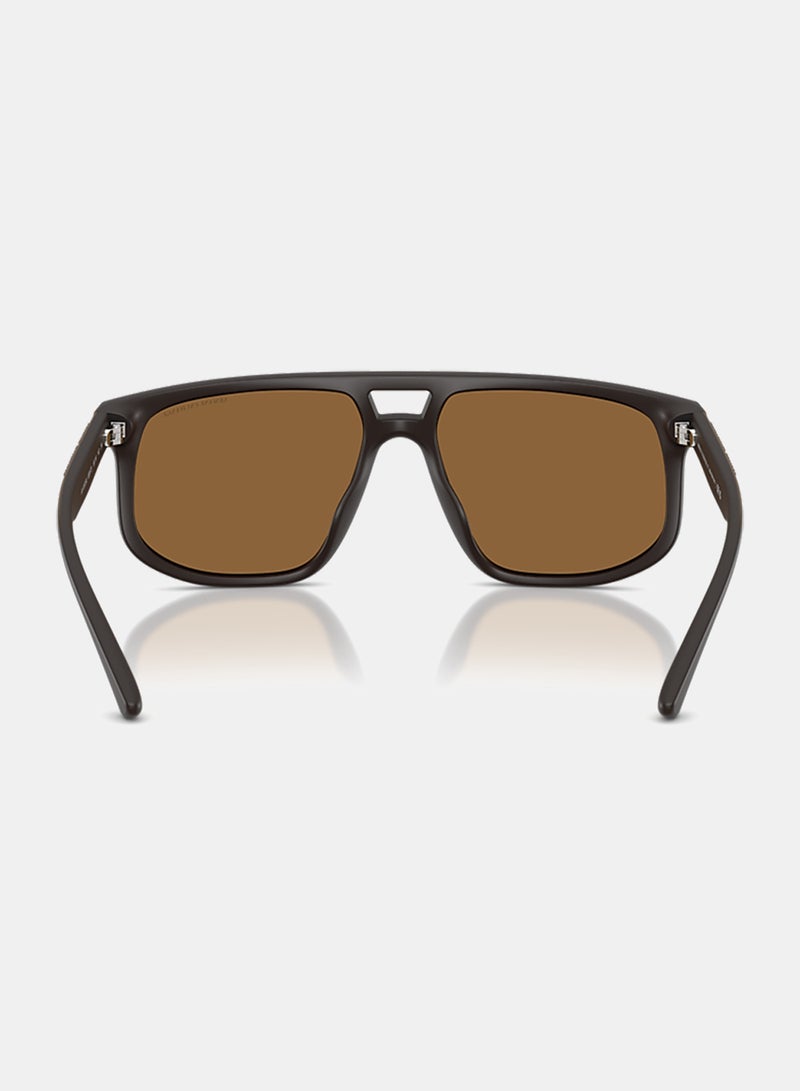 Armani Exchange Men Full Rim Pilot Sunglasses 0AX4161SU 58 - Image 4
