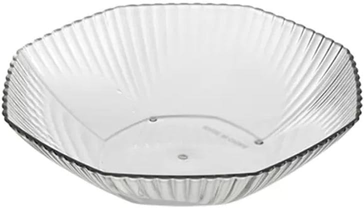 Fruit Plate Fruit Bowl Translucent Decorative Plate Home Snack Plate Snack Plate Candy Plate Fruit Plate Fruit Bowls(Clear) - Image 1