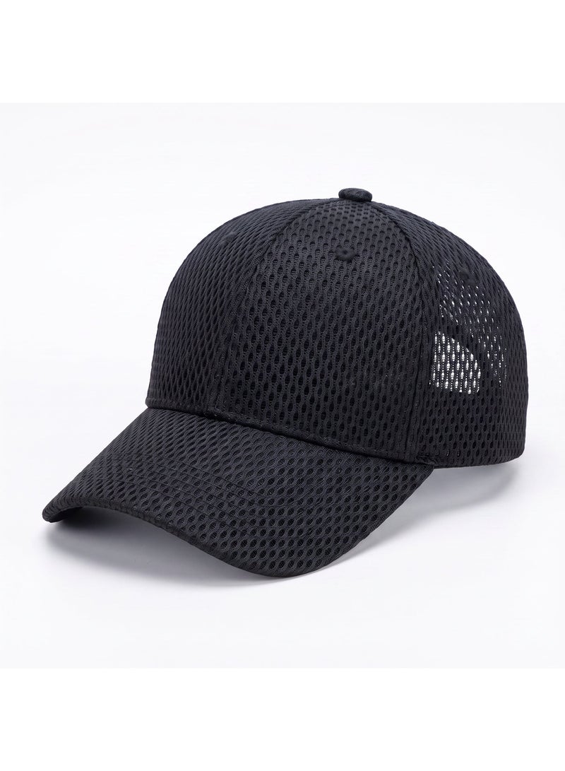 IceZone Breathable Mesh Baseball Cap, Black - Image 1